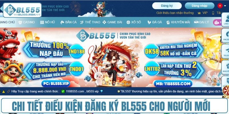Đăng Ký BL555 Siêu Dễ - Quà Tặng Nạp Đầu Cực Khủng 1 Chi tiết các điều kiện đăng ký BL555 cho người mới