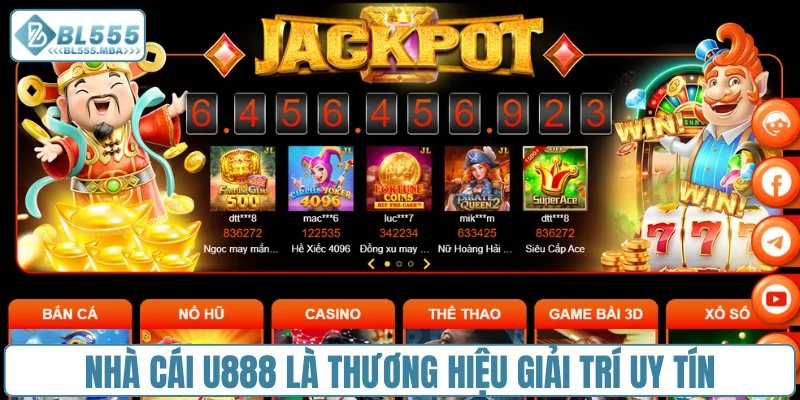 Nhà Cái U888 vs Nhà Cái BL555 1 Nhà cái U888 là thương hiệu giải trí uy tín